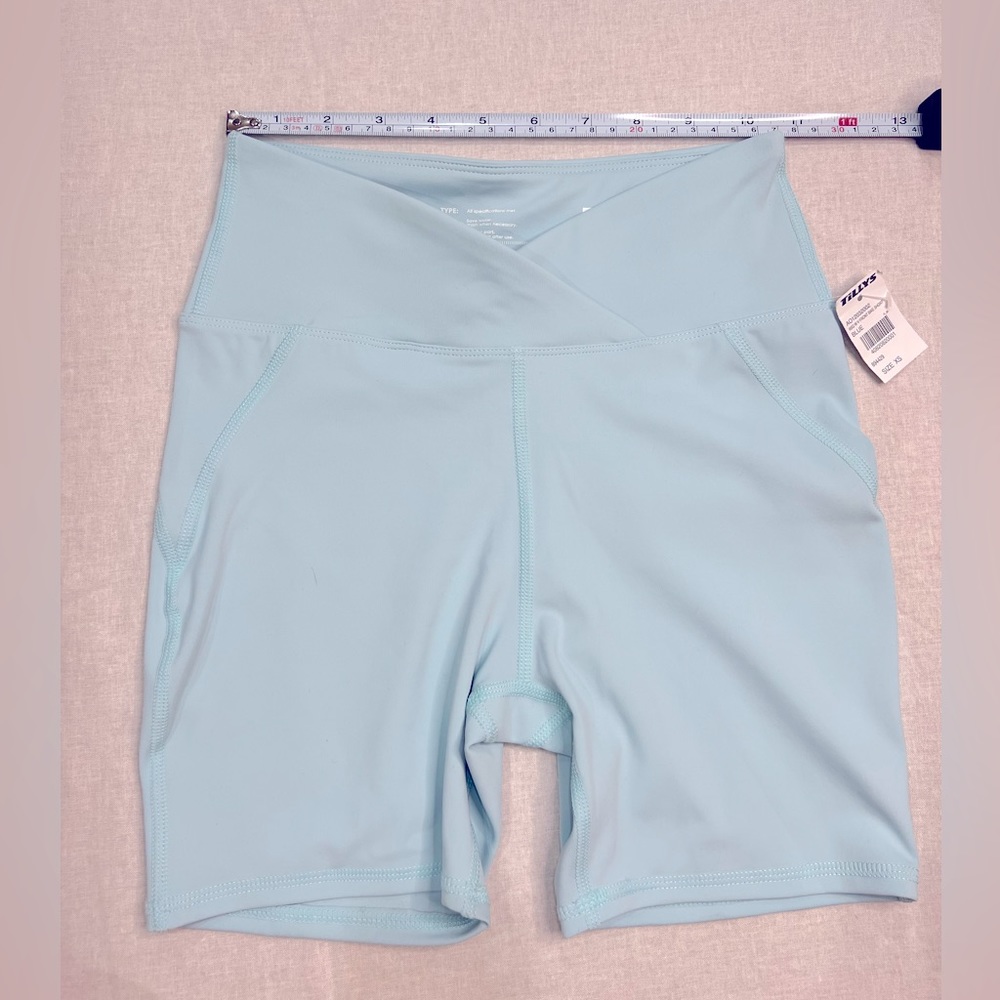 RSQ Arctic Blue Spandex “V” Biker Shorts